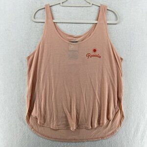 Firestone Walker Tank Top Womens L Salmon Scoop Neck Pullover Sleeveless Relaxed